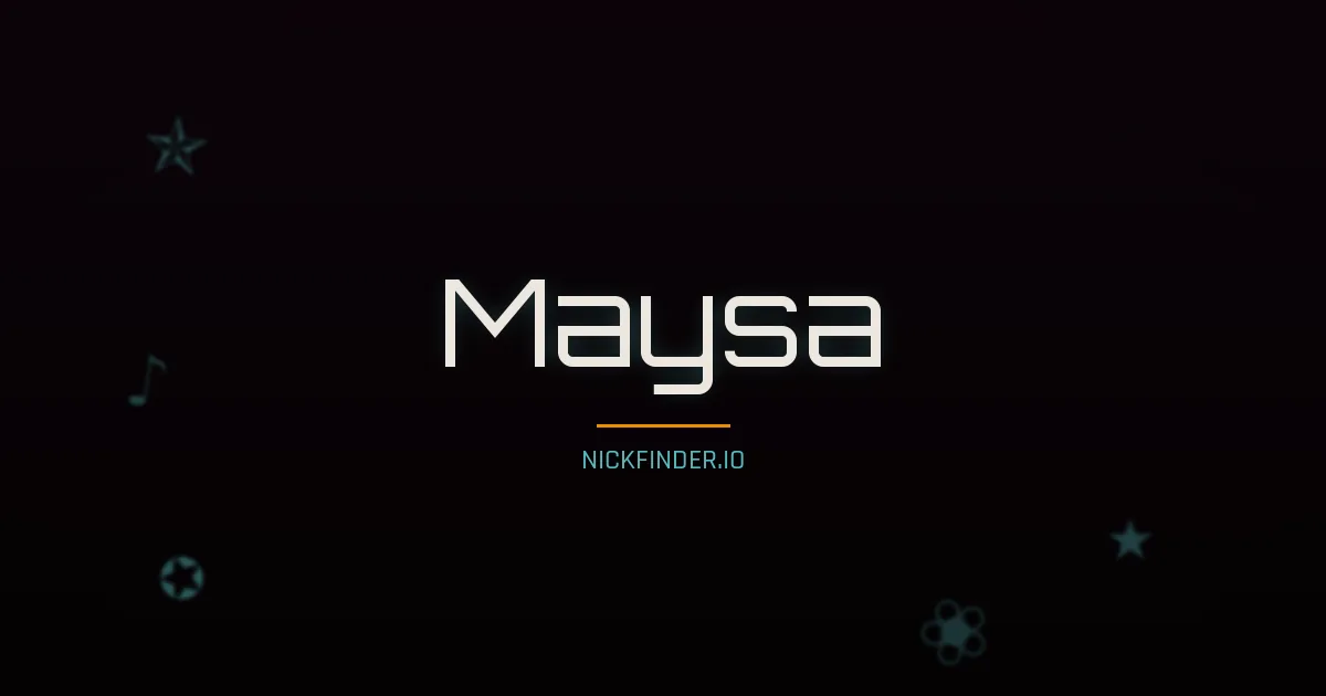 Maysa name meaning Honorable — Arabic origin | NickFinder.io
