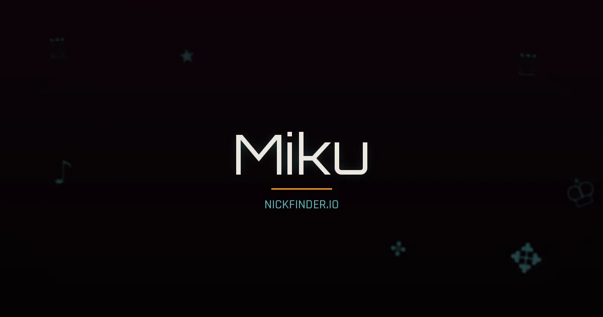 Miku name meaning Moonlit path — Japanese origin | NickFinder.io