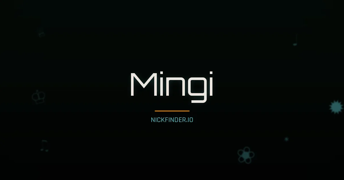 Mingi name meaning Gracious one — Korean origin | NickFinder.io