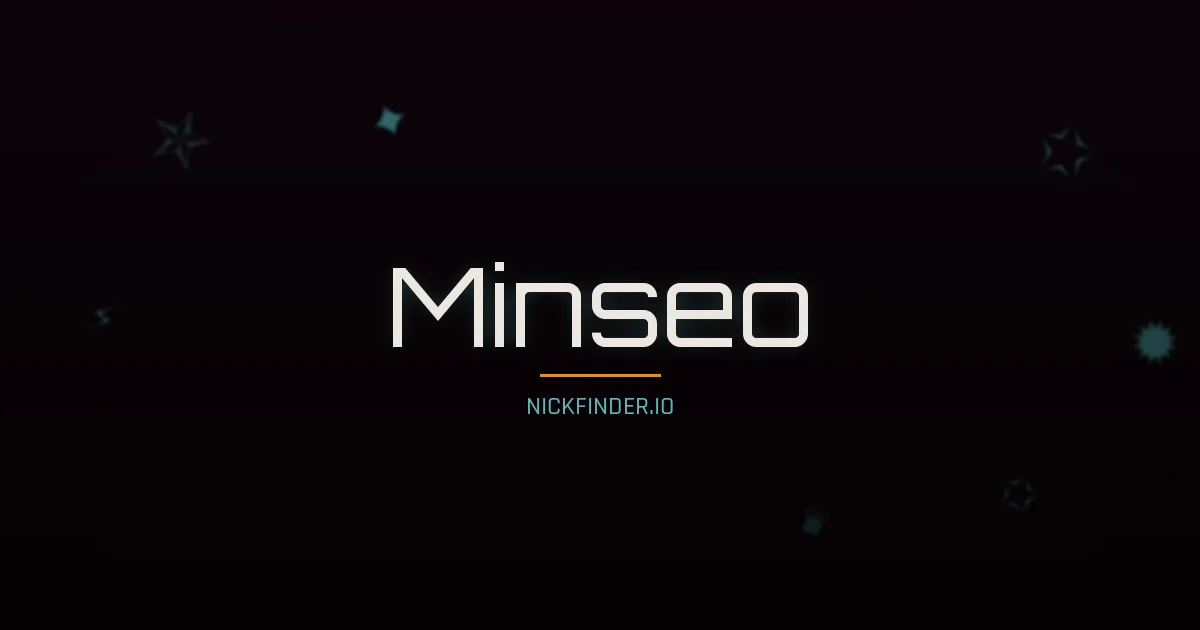 Minseo name meaning Diligent — Korean origin | NickFinder.io