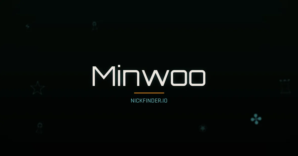 Minwoo name meaning Pure light — Korean origin | NickFinder.io
