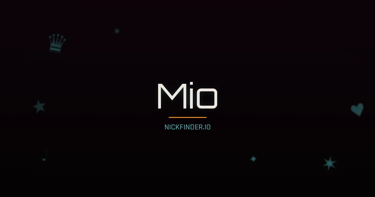 Mio name meaning Beautiful cherry blossom — Japanese origin | NickFinder.io