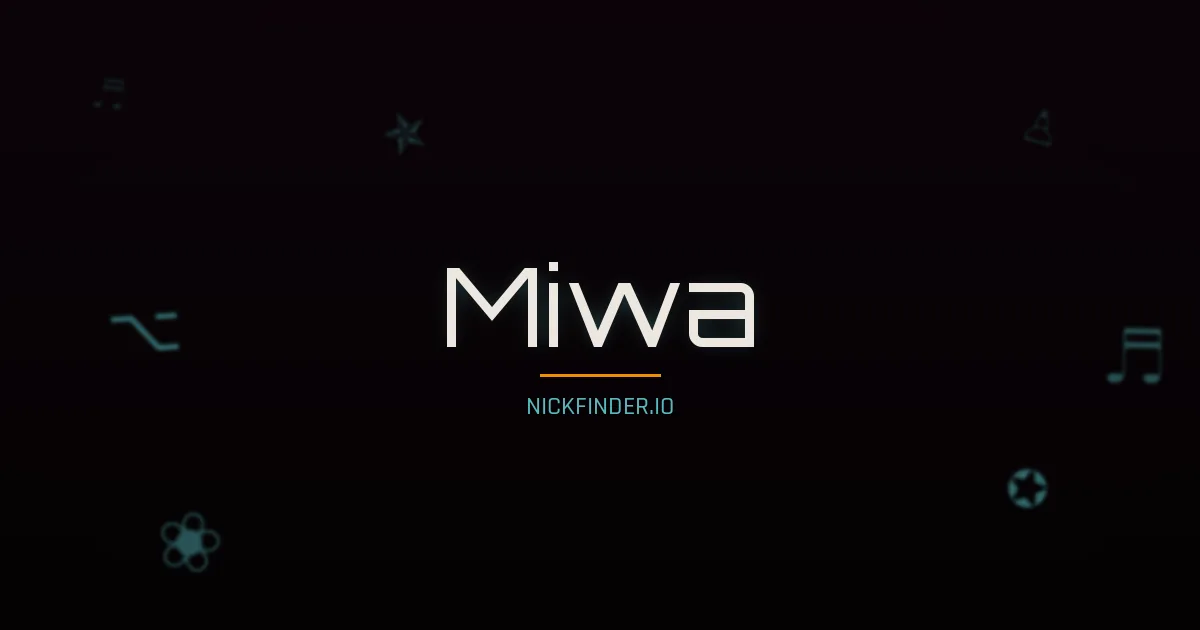 Miwa name meaning Mountain echo — Japanese origin | NickFinder.io