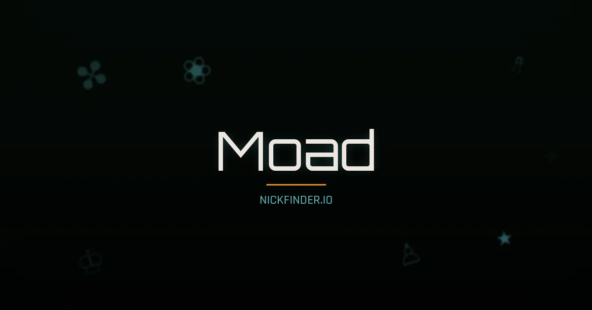 Moad name meaning Noble one — Arabic origin | NickFinder.io
