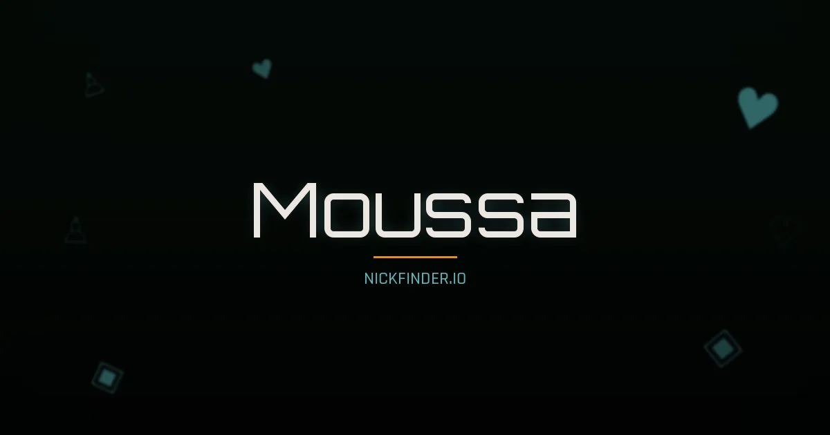 Moussa name meaning Radiant light — Arabic origin | NickFinder.io