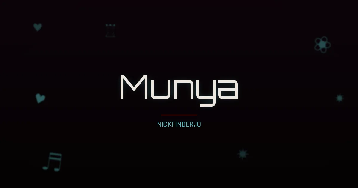 Munya name meaning Divine — Arabic origin | NickFinder.io