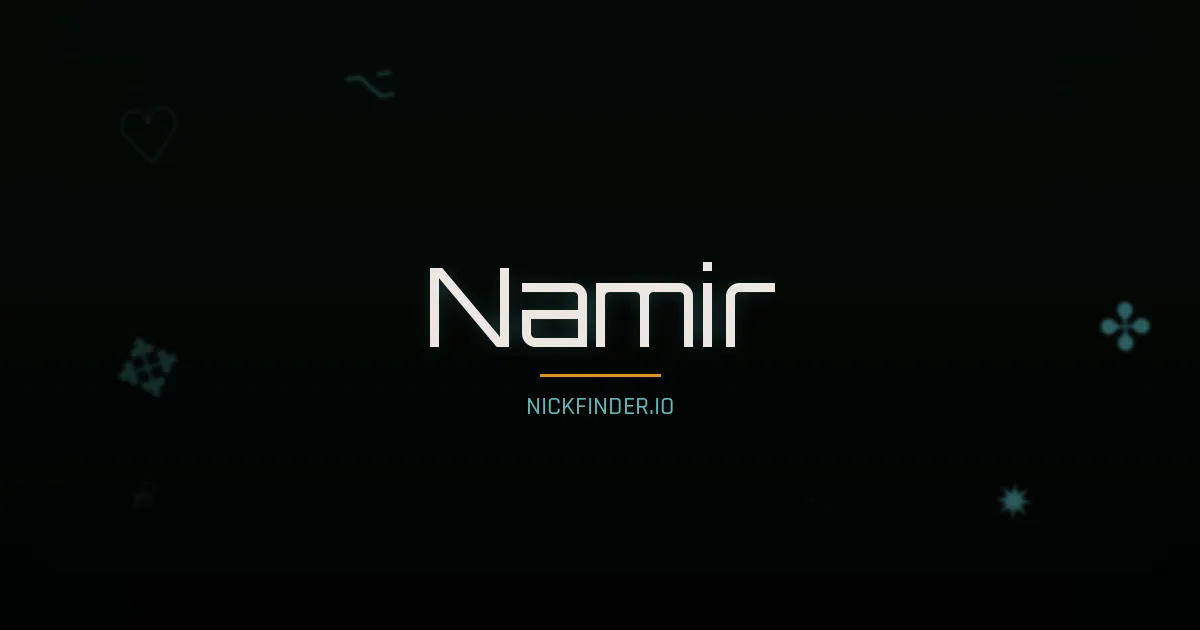 Namir name meaning Pure soul — Arabic origin | NickFinder.io
