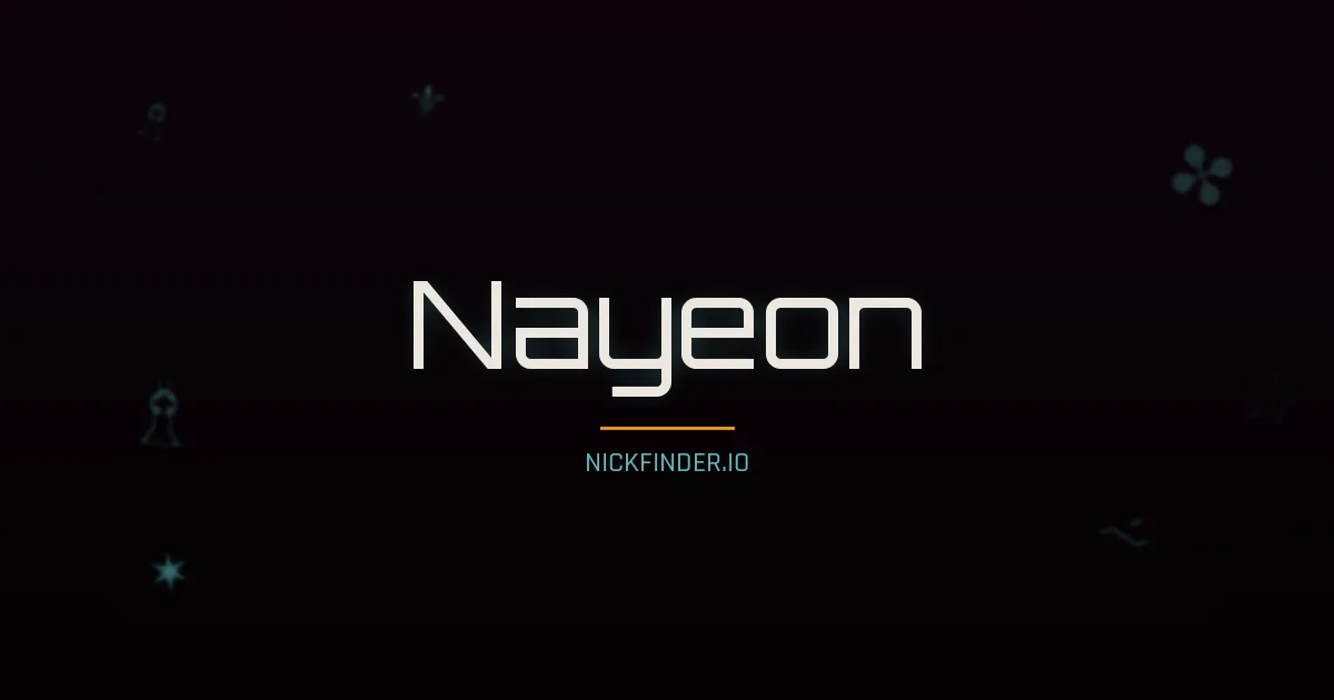 Nayeon name meaning Gentle heart — Korean origin | NickFinder.io