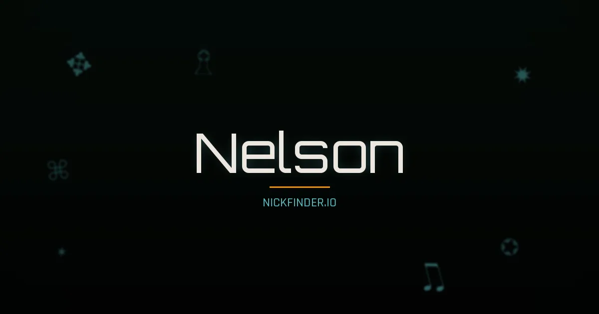 Nelson name meaning Gracious — English / Portuguese origin | NickFinder.io