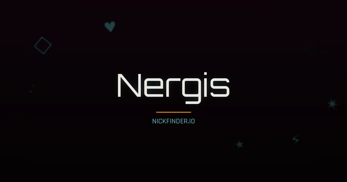 Nergis name meaning Bright spirit — Turkish origin | NickFinder.io