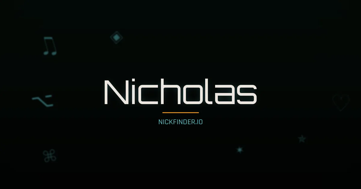 Nicholas name meaning Joyful — English origin | NickFinder.io