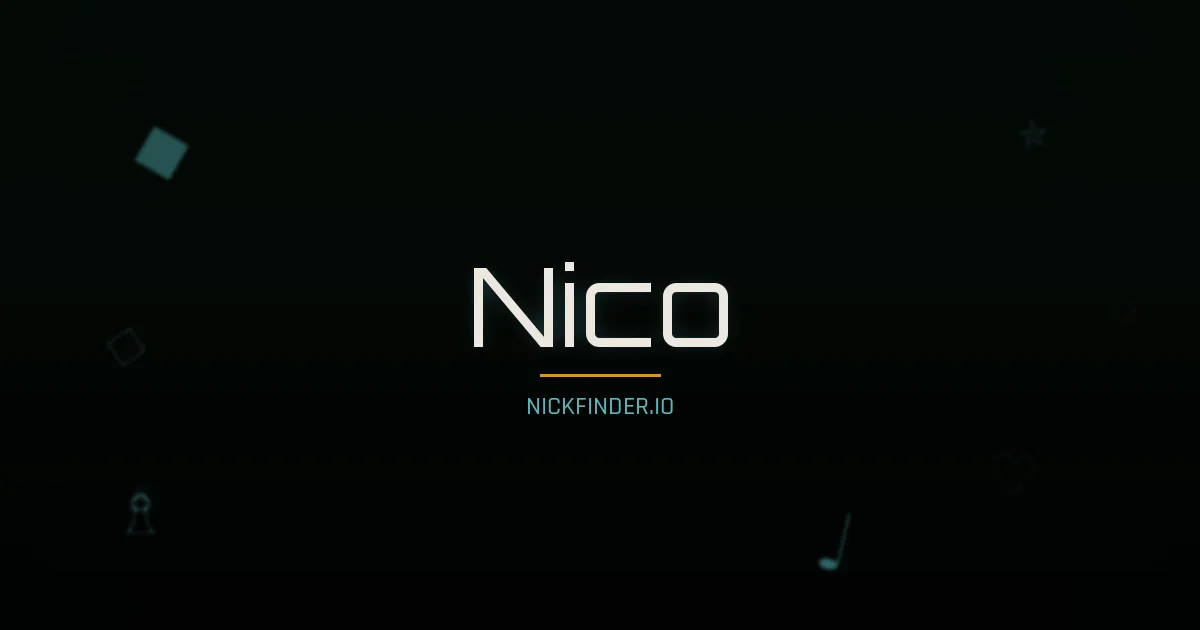 Nico name meaning Radiant — Italian origin | NickFinder.io