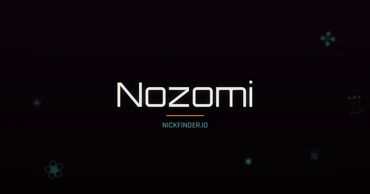 Nozomi name meaning Pure snow — Japanese / Portuguese origin | NickFinder.io