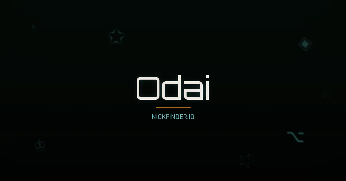 Odai name meaning Radiant light — Arabic origin | NickFinder.io