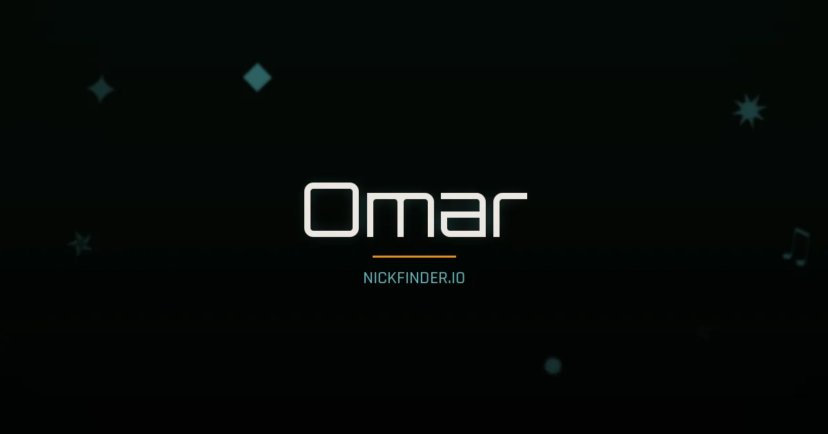 Omar name meaning Divine — Arabic origin | NickFinder.io