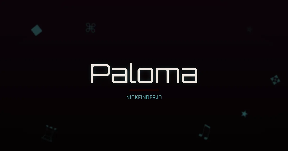 Paloma name meaning Sagrado — Spanish origin | NickFinder.io