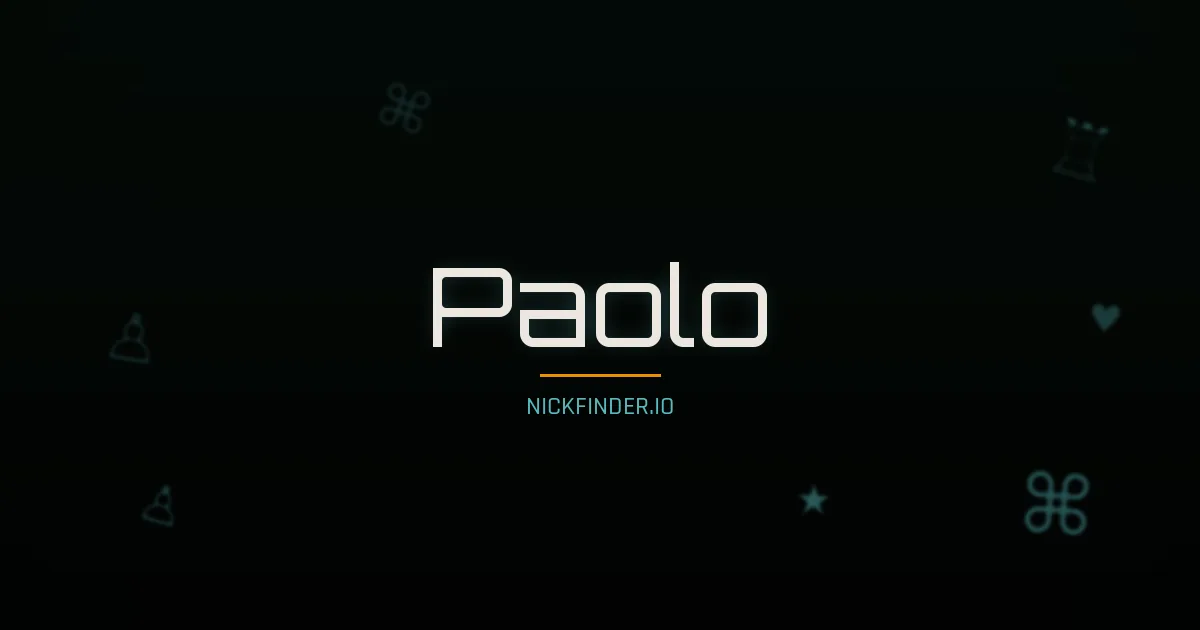Paolo name meaning Pure beauty — Italian origin | NickFinder.io