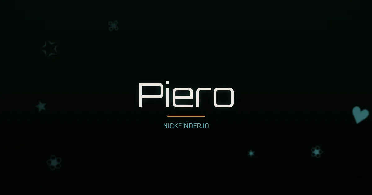 Piero name meaning Eternal — Italian origin | NickFinder.io