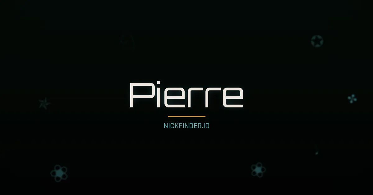 Pierre name meaning Gracieux — French origin | NickFinder.io