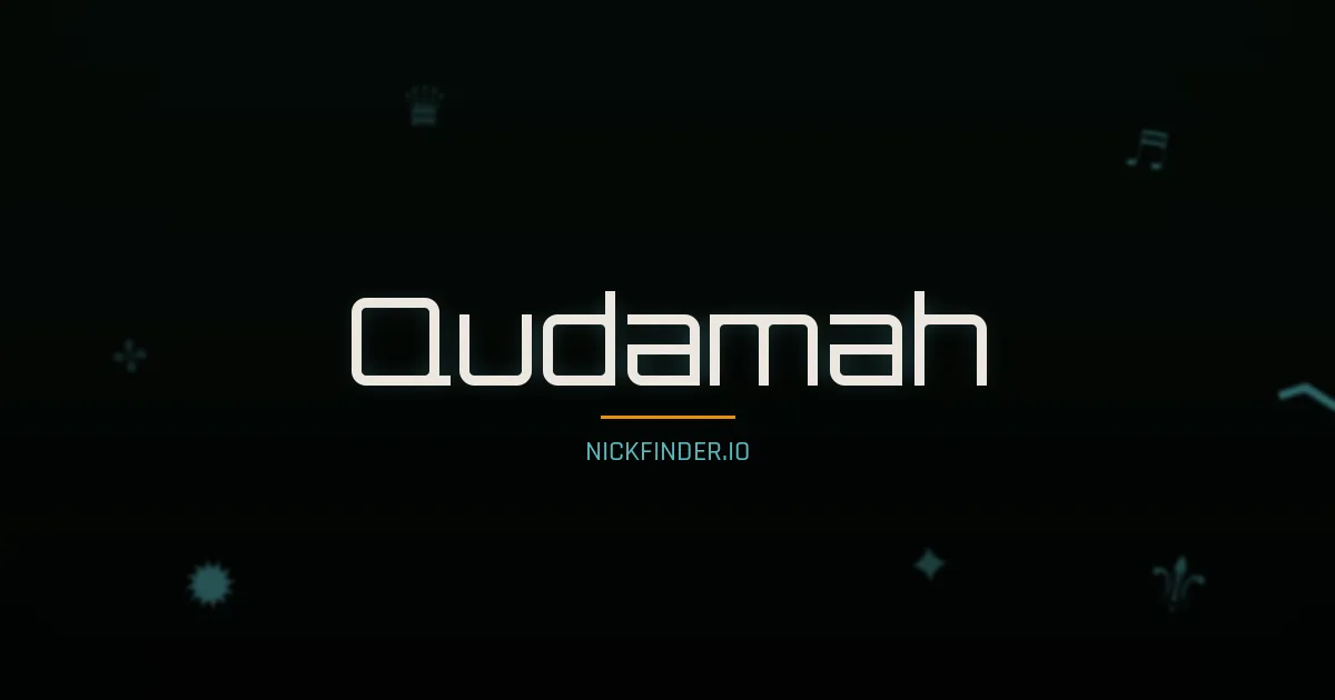 Qudamah name meaning Noble one — Arabic origin | NickFinder.io