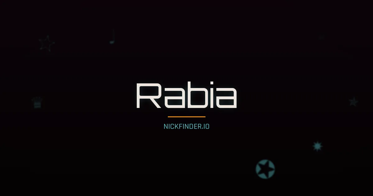 Rabia name meaning Radiant light — Arabic / Turkish origin | NickFinder.io