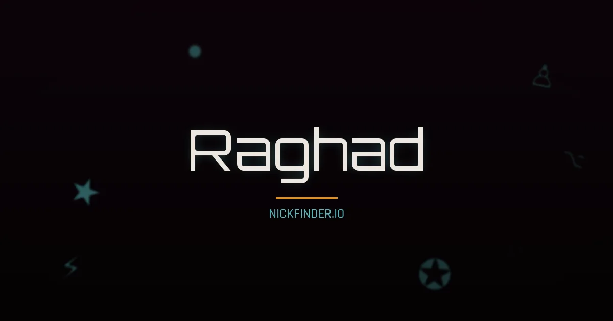 Raghad name meaning Pure soul — Arabic origin | NickFinder.io
