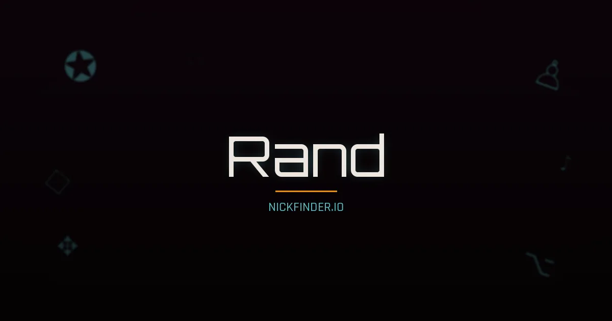 Rand name meaning Prosperous — Arabic origin | NickFinder.io