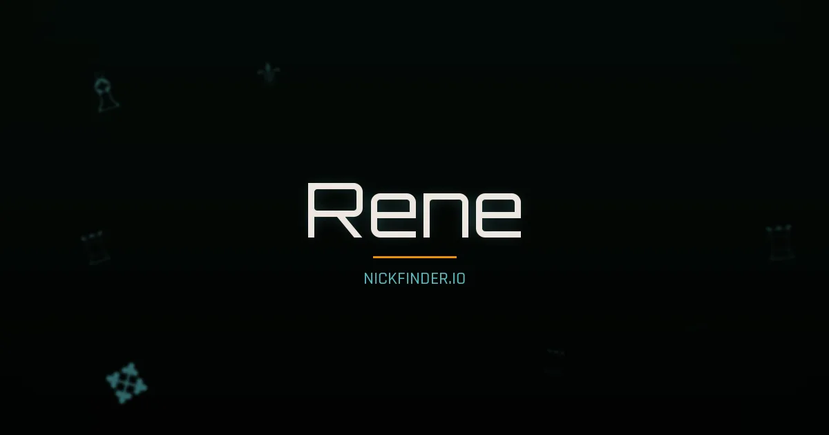 Rene name meaning Divin — French origin | NickFinder.io