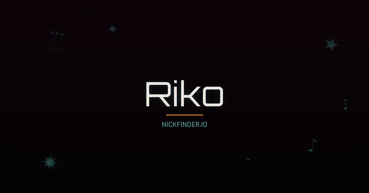 Riko name meaning Jasmine child — Japanese origin | NickFinder.io
