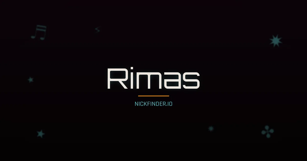 Rimas name meaning Exalted — Arabic origin | NickFinder.io