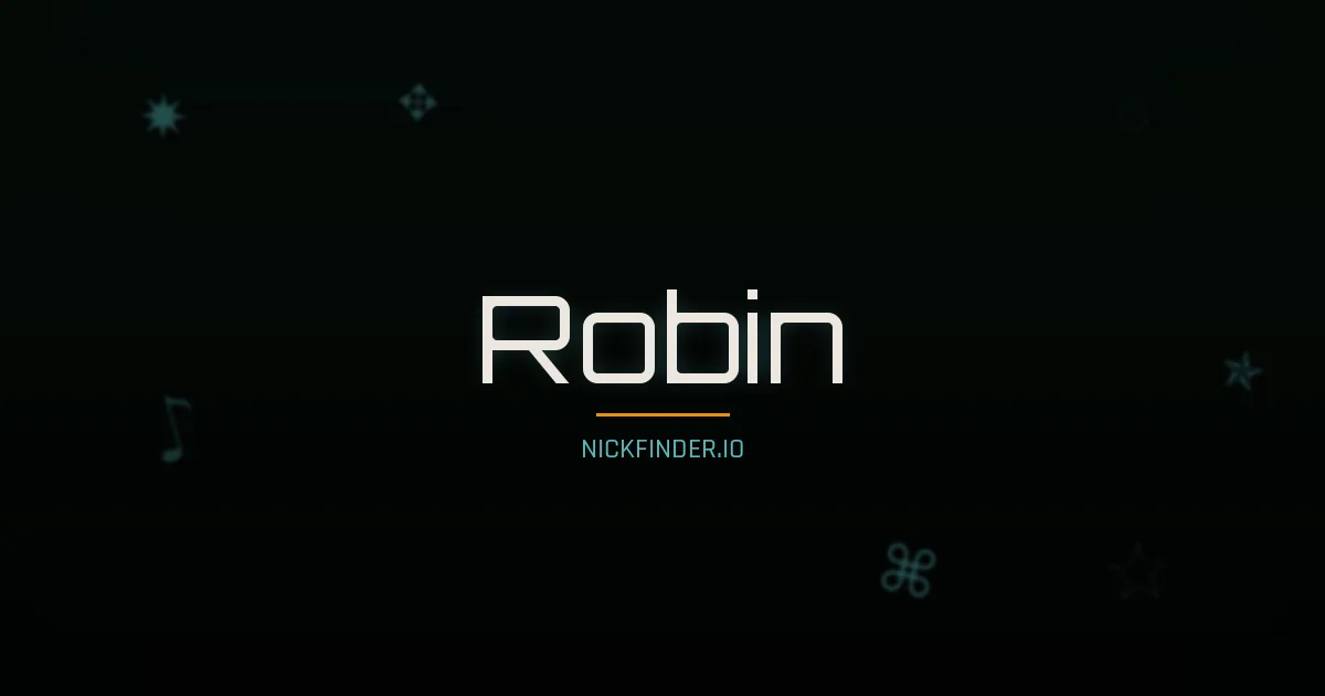 Robin name meaning Light bearer — English origin | NickFinder.io