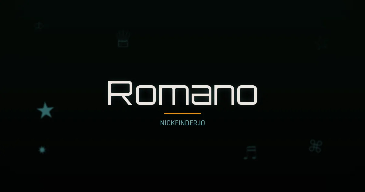 Romano name meaning Brave heart — Italian origin | NickFinder.io