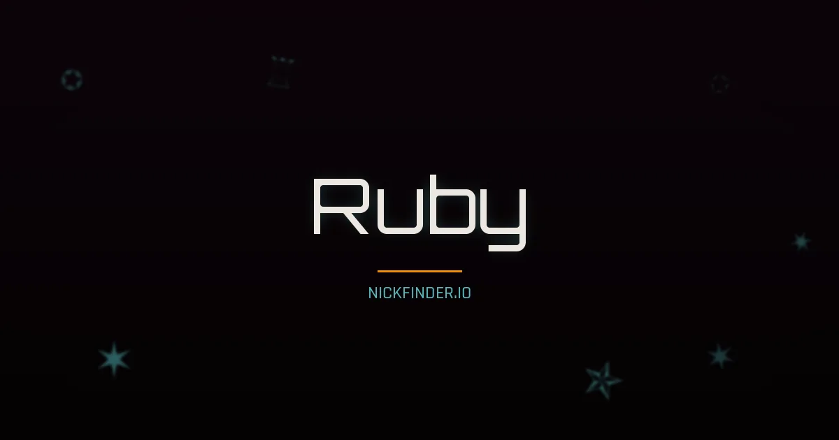 Ruby name meaning Noble heart — English origin | NickFinder.io