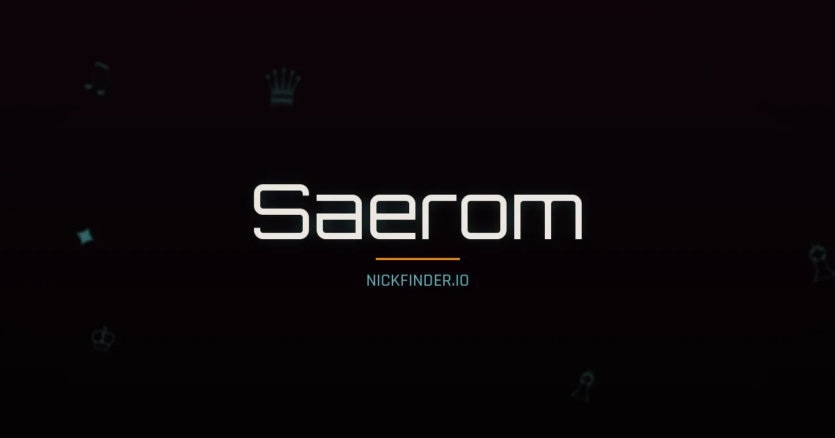 Saerom name meaning Righteous — Korean origin | NickFinder.io