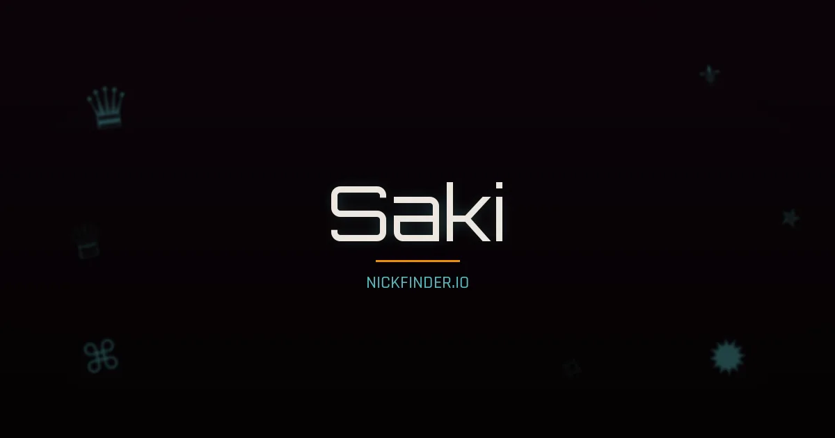 Saki name meaning Spring light — Japanese origin | NickFinder.io