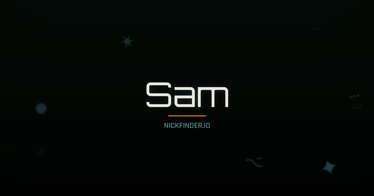 Sam name meaning Joyful — English origin | NickFinder.io