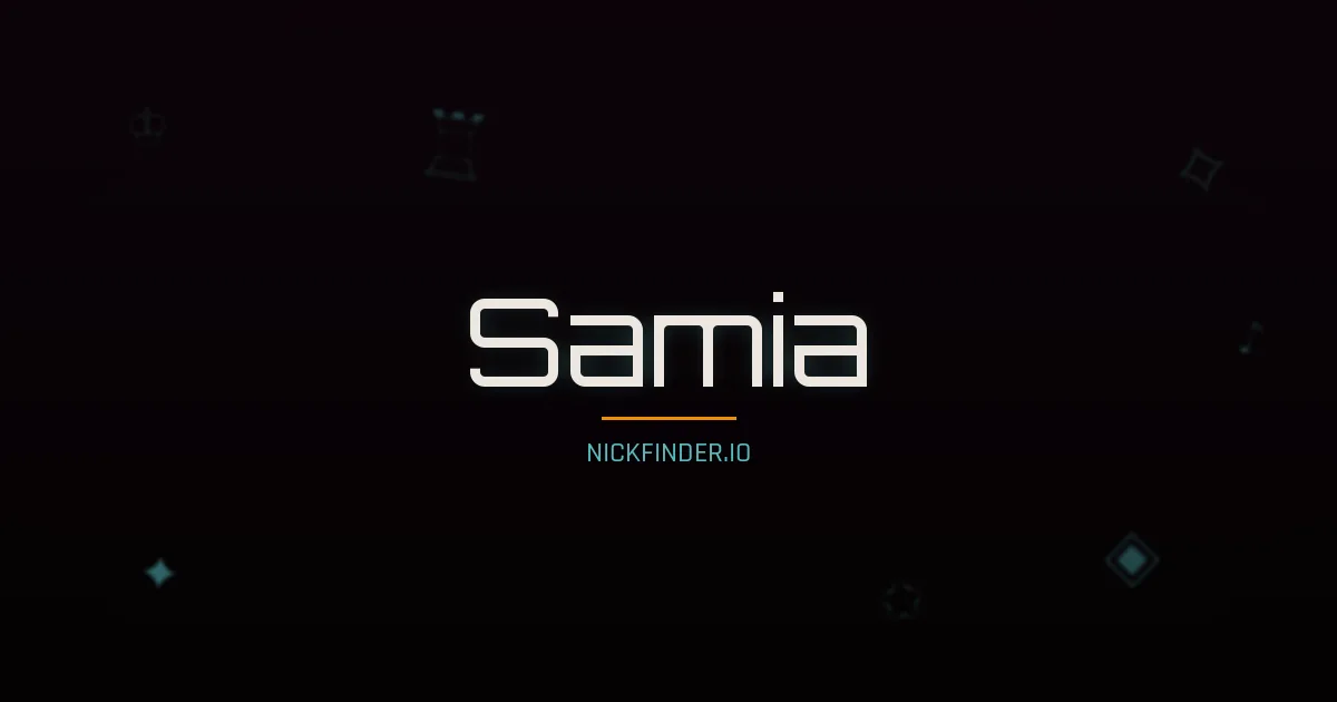Samia name meaning Prosperous — Arabic origin | NickFinder.io