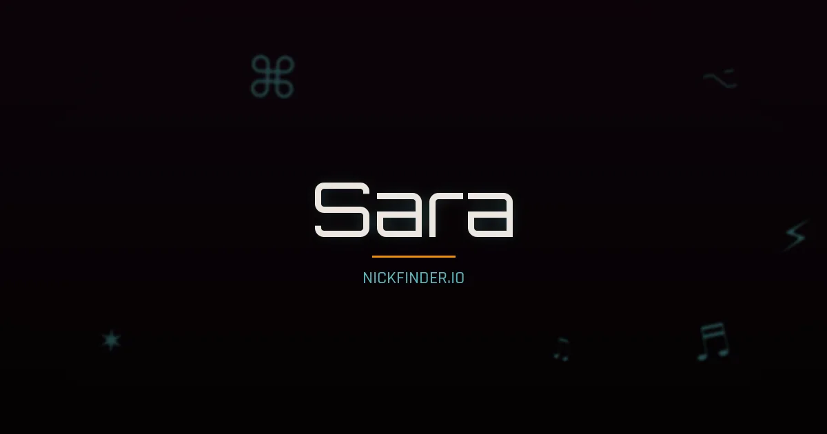 Sara name meaning Pure soul — Arabic / Spanish / Italian / Portuguese origin | NickFinder.io