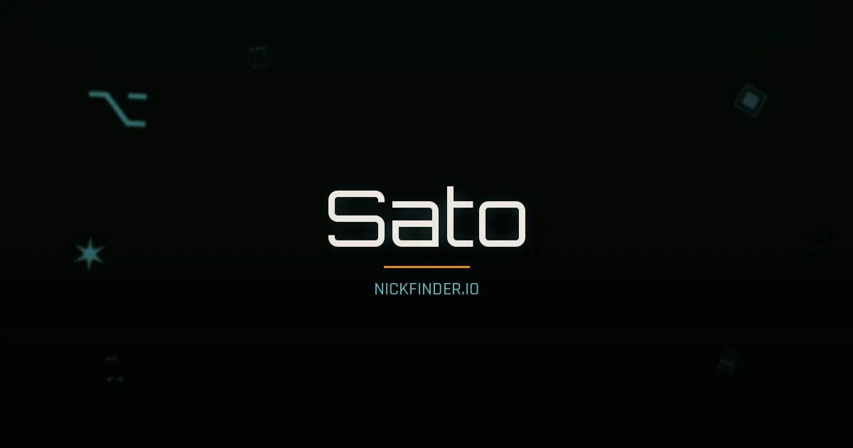 Sato name meaning Pure snow — Japanese origin | NickFinder.io