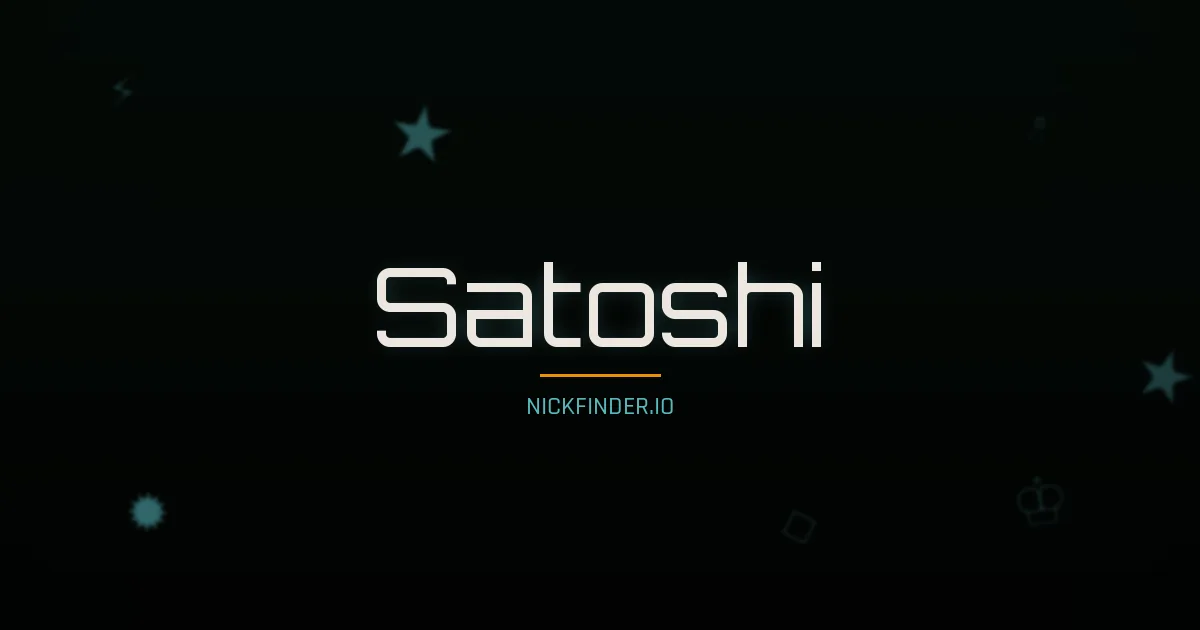 Satoshi name meaning Noble flower — Japanese origin | NickFinder.io