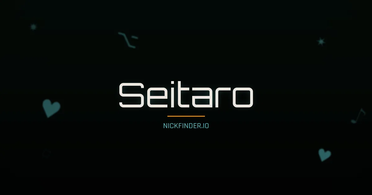 Seitaro name meaning Sky dancer — Japanese origin | NickFinder.io
