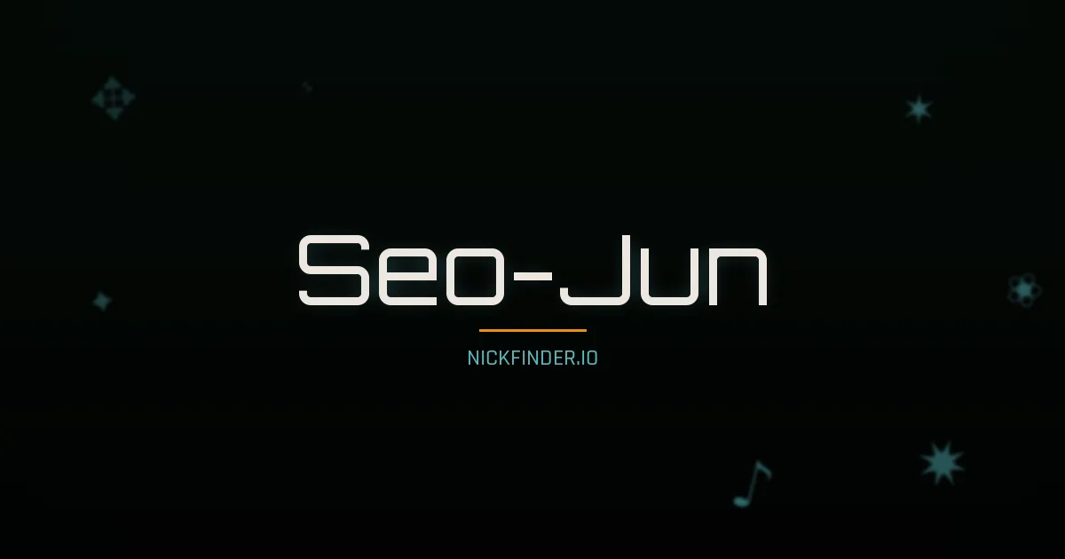 Seo-Jun name meaning Auspicious, talented — Korean origin | NickFinder.io