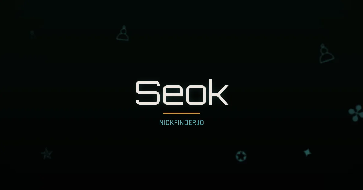 Seok name meaning Stone, large — Korean origin | NickFinder.io