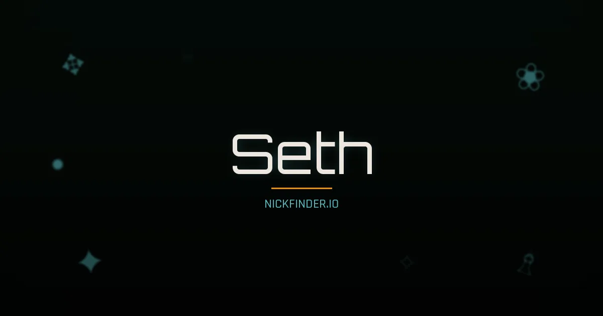 Seth name meaning Brave warrior — English origin | NickFinder.io