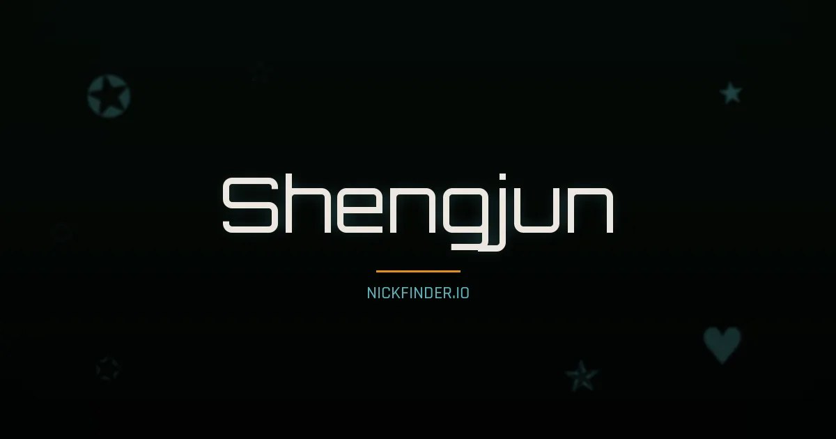 Shengjun name meaning Swift wind — Chinese origin | NickFinder.io