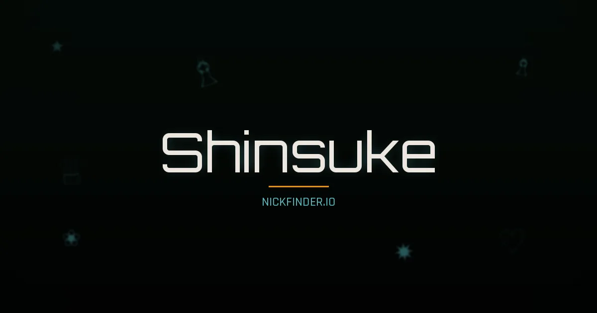 Shinsuke name meaning Spring light — Japanese origin | NickFinder.io