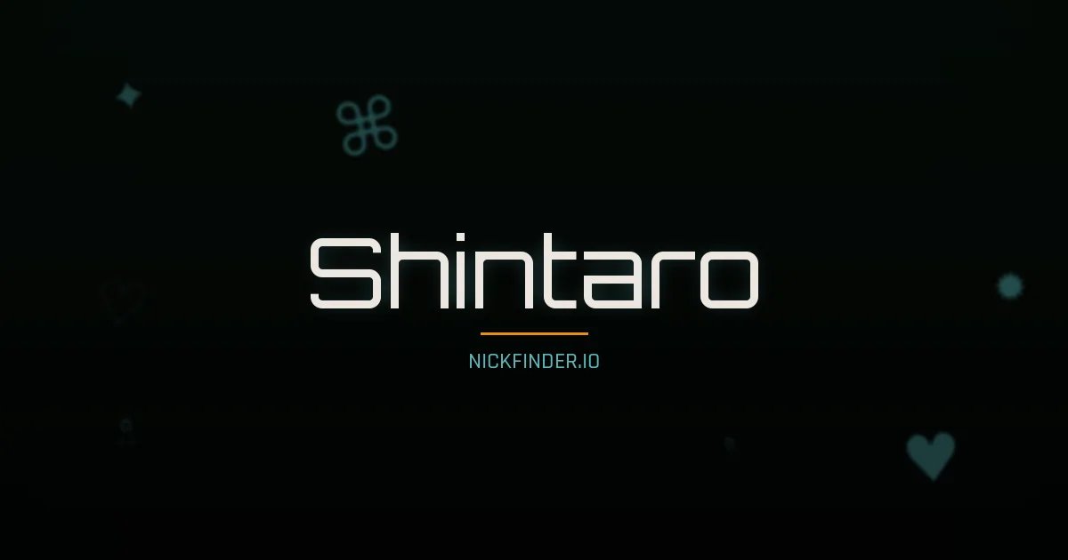 Shintaro name meaning Spring light — Japanese origin | NickFinder.io