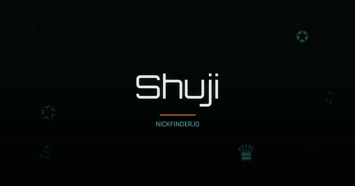 Shuji name meaning Bright radiance — Japanese origin | NickFinder.io