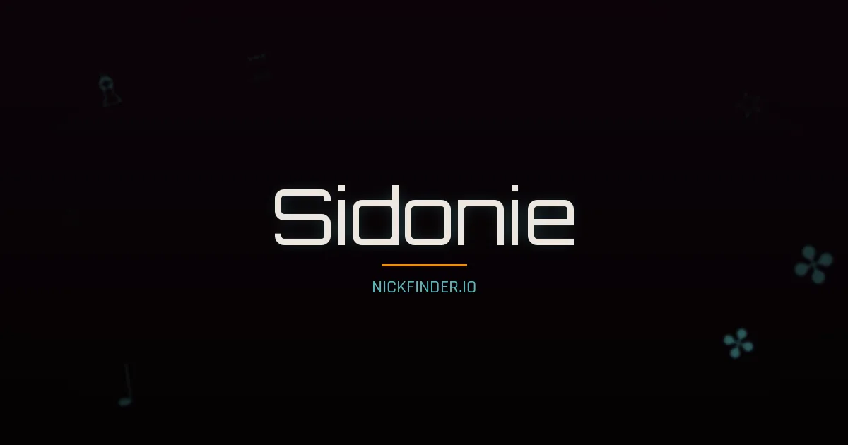 Sidonie name meaning Of Sidon — French origin | NickFinder.io
