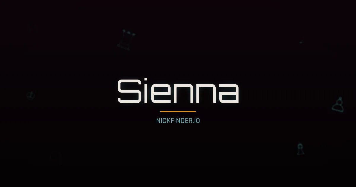 Sienna name meaning Free spirit — English origin | NickFinder.io